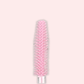 Pastel Pink Silicone Clear Spoolies (10)
