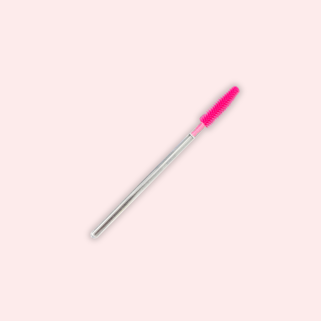 Hot Pink Silicone Clear Spoolies (10)