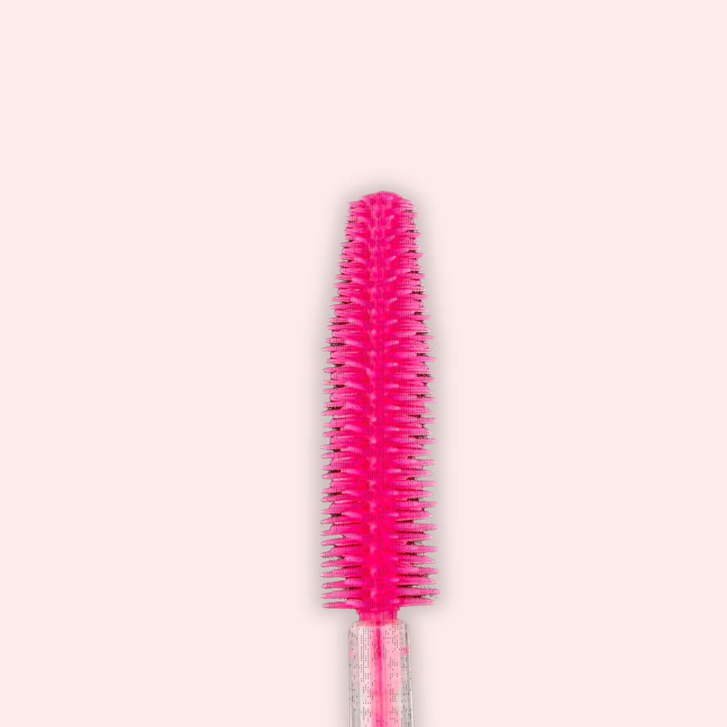 Hot Pink Silicone Clear Spoolies (10)