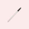 Black Silicone Clear Spoolies (10)