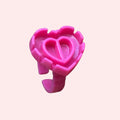 Hot Pink Lash Glue Rings (100)
